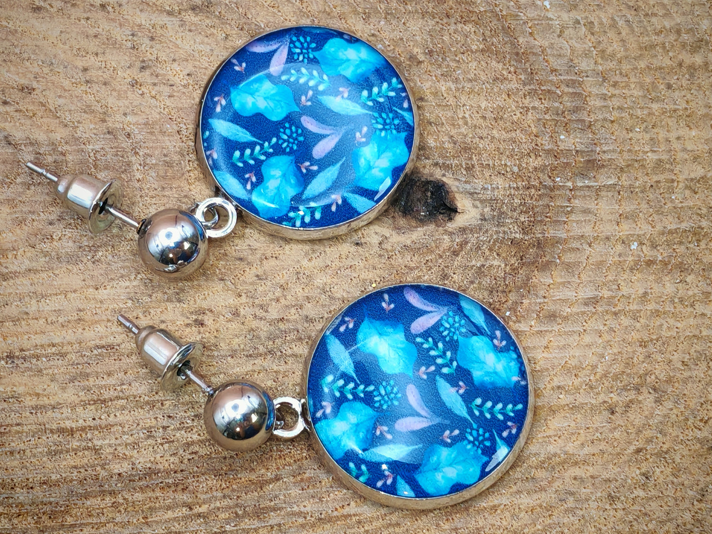 Boucles d’oreilles – Feuillage nocturne