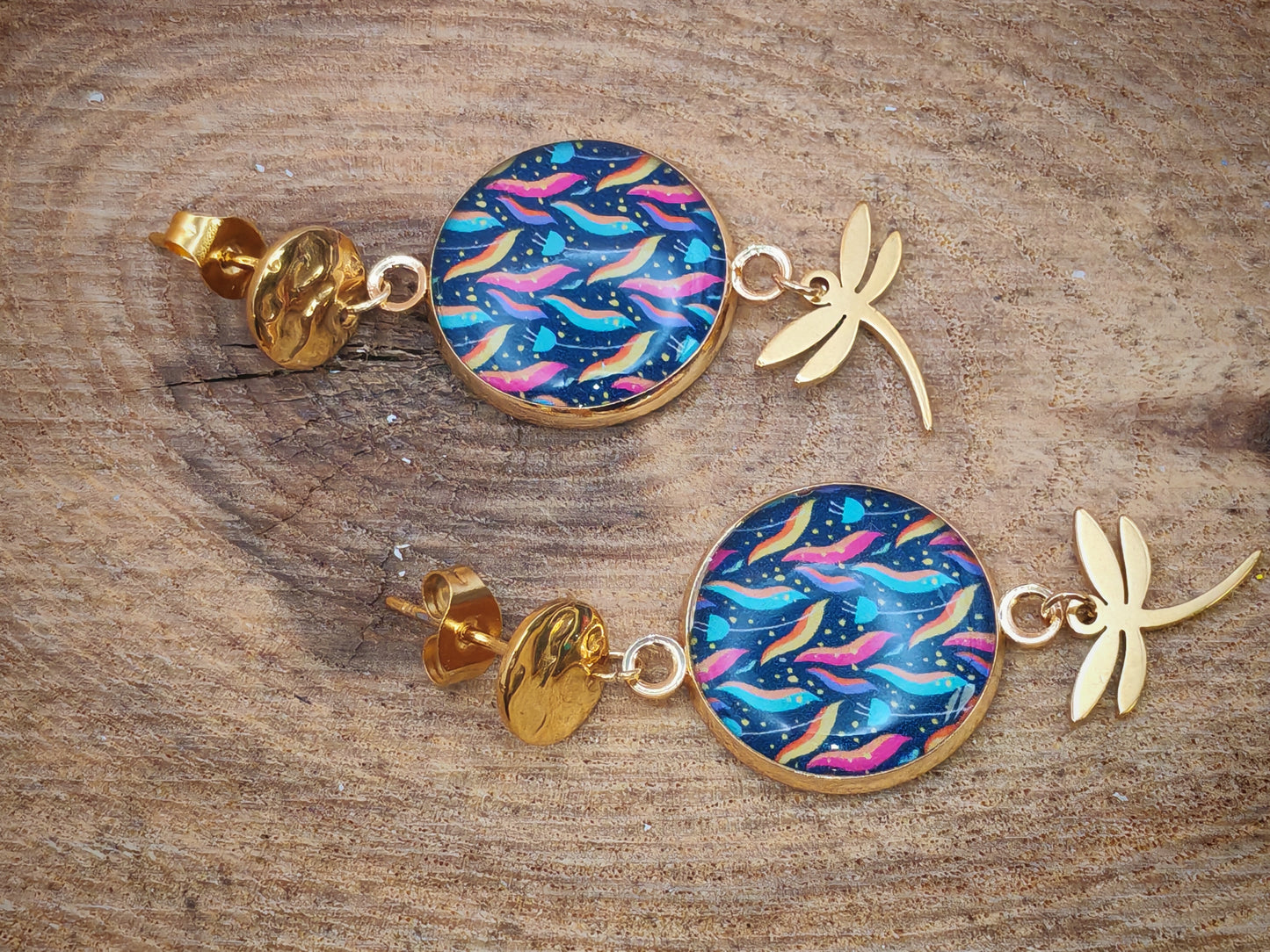 Boucles d’oreilles – Danse nocturne des libellules
