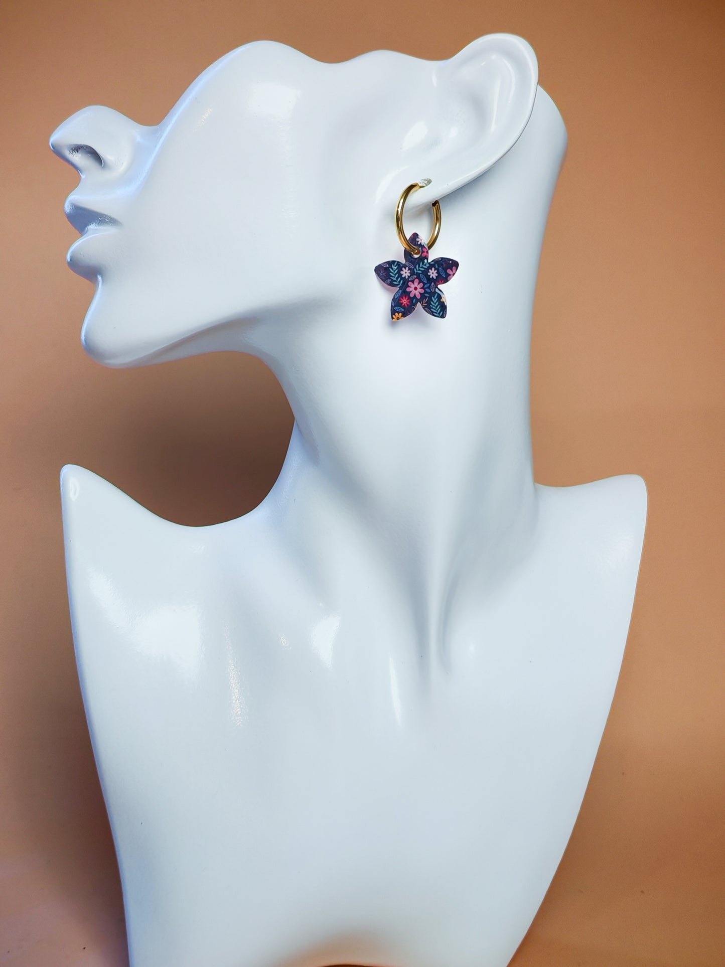 Boucles d’oreilles / Pampilles – Jardin rosé