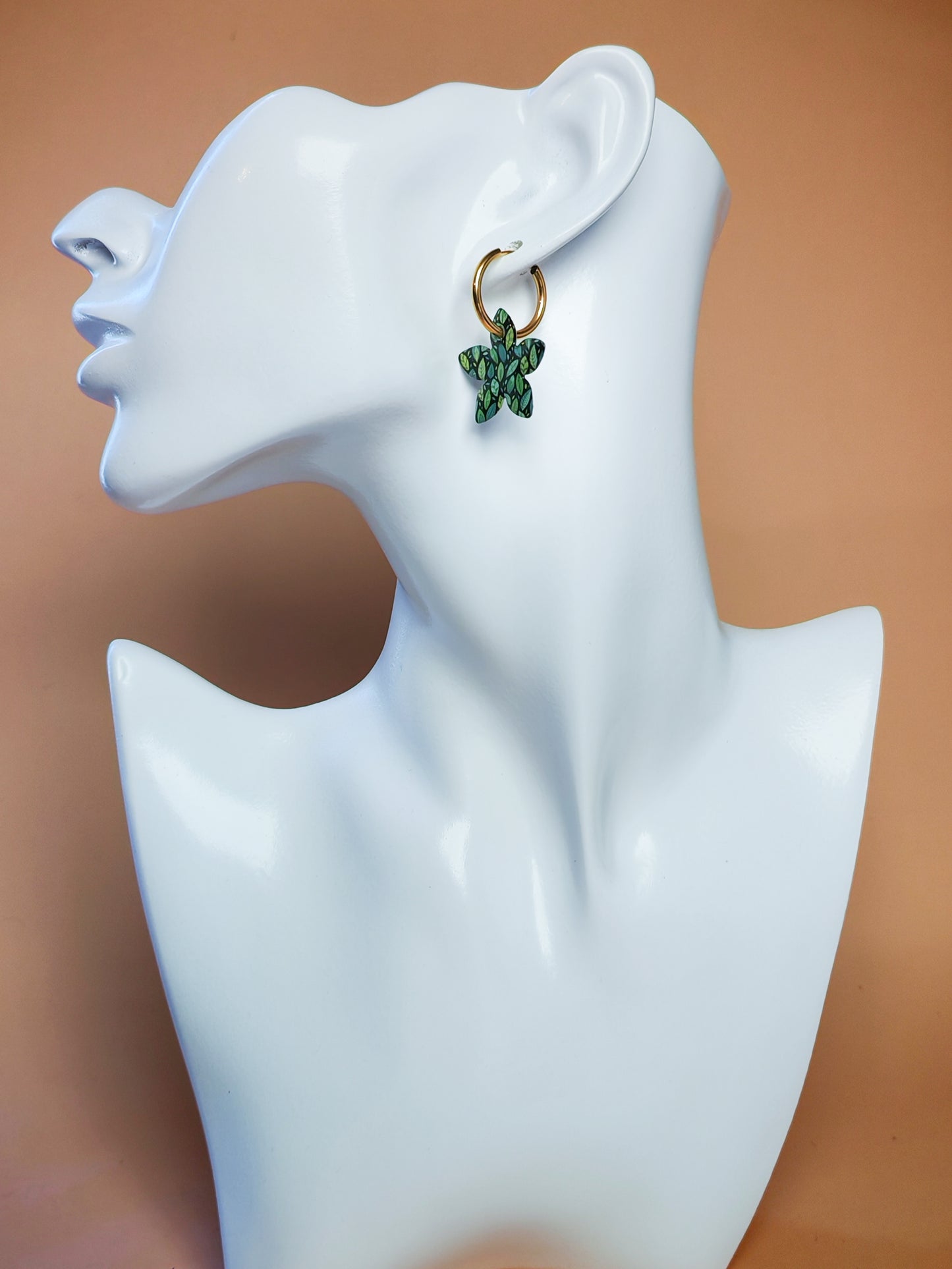 Boucles d’oreilles / Pampilles – Feuilles d’ombre