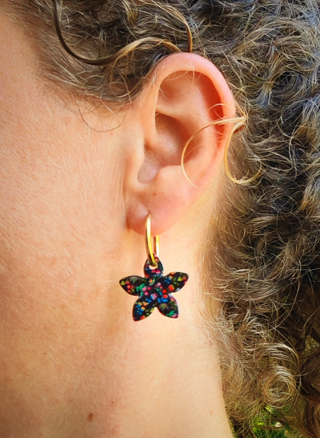 Boucles d’oreilles / Pampilles – Feuilles d’ombre