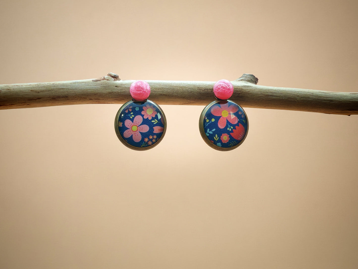 Clous d’oreilles – Floraison douce sur nuit tendre