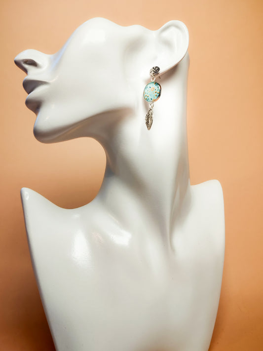 Boucles d'oreilles – Matin clair et prairie en fête