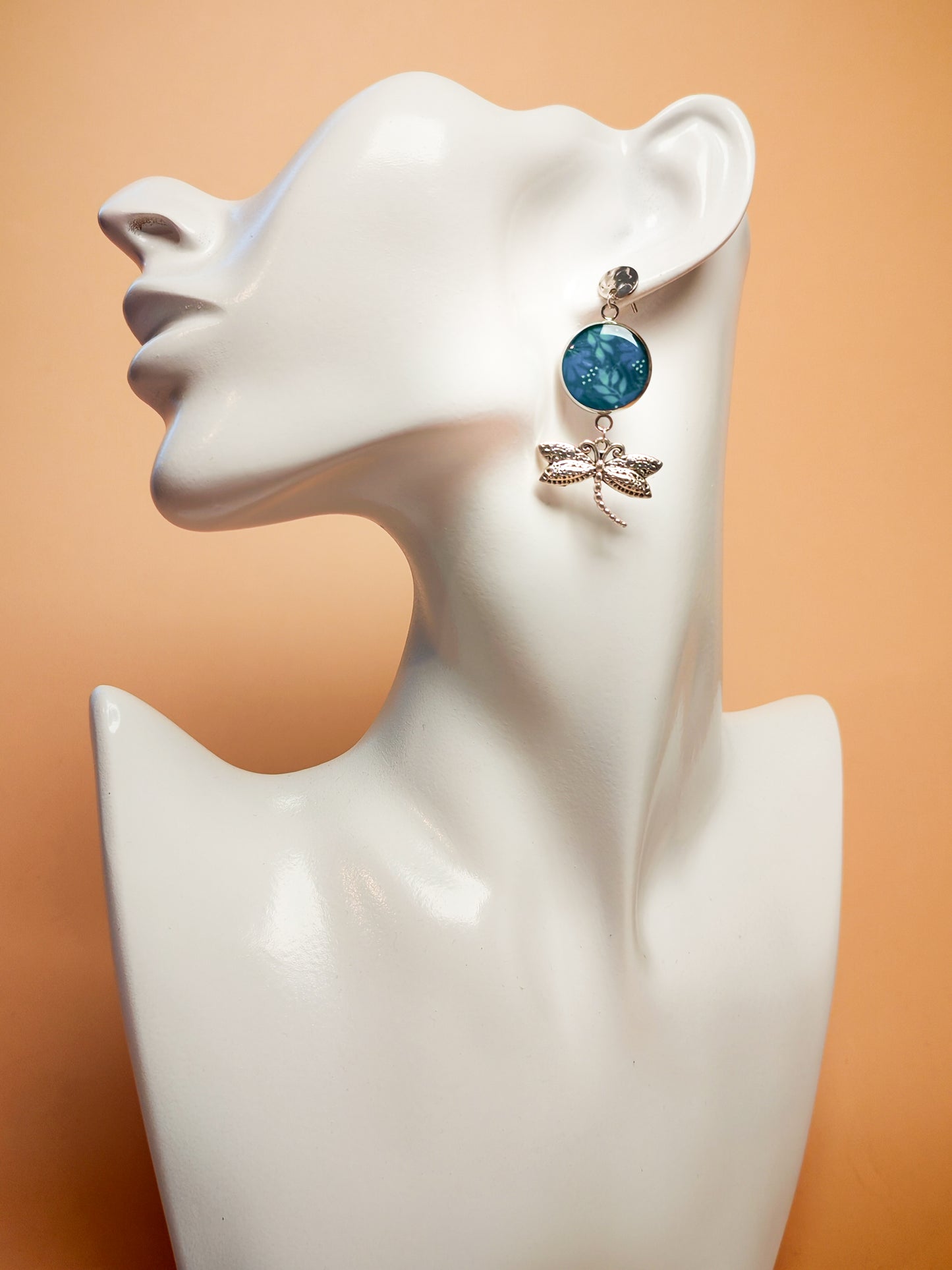 Boucles d'oreilles – Reflets d’étang et danse des libellules