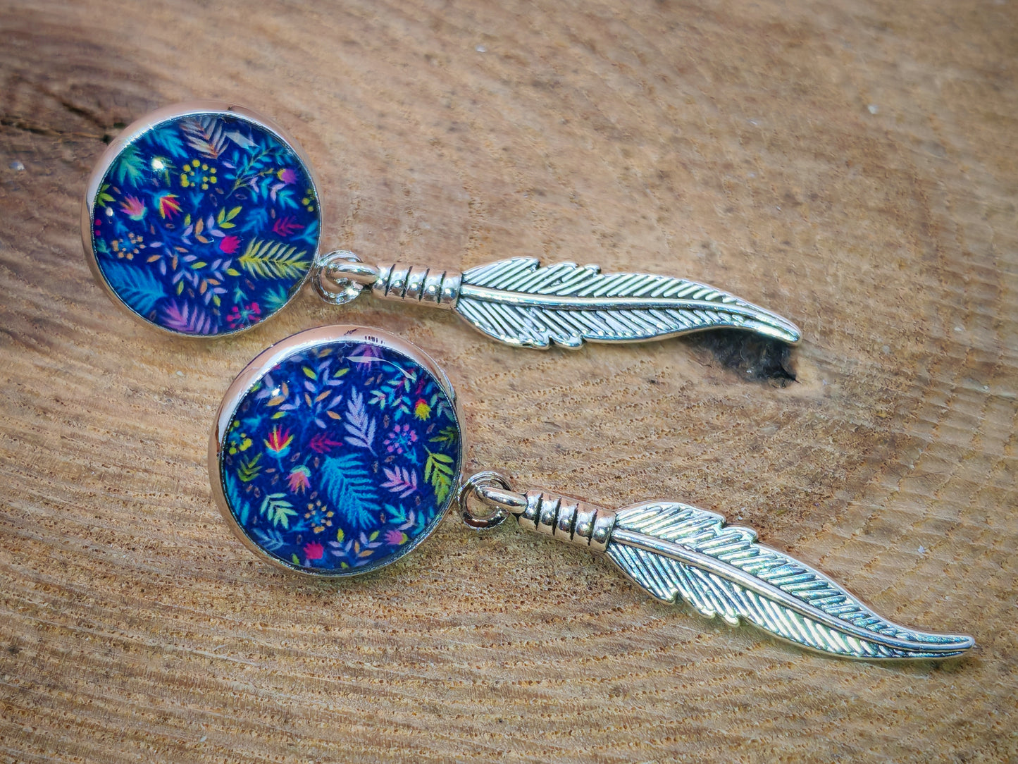 Boucles d’oreilles – Forêt magique sous la lune