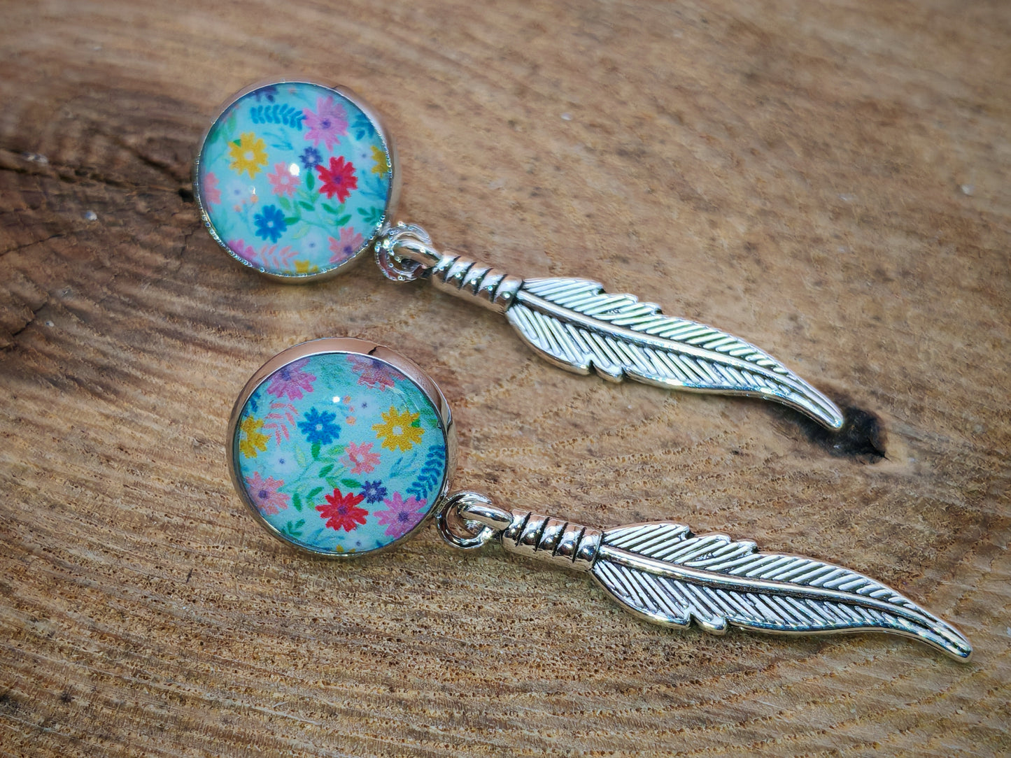 Boucles d’oreilles – Jardin pastel au vent léger