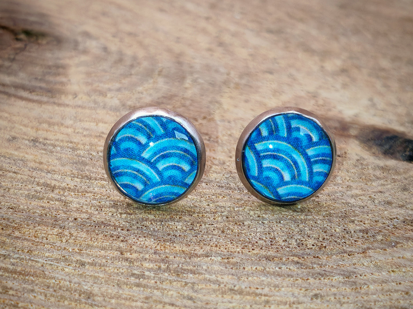 Clous cabochon de 8 mm – Vagues océanes