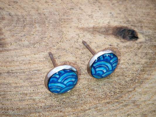 Clous cabochon de 8 mm – Vagues océanes