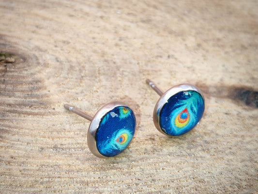 Clous cabochon de 8 mm – Reflets de paon