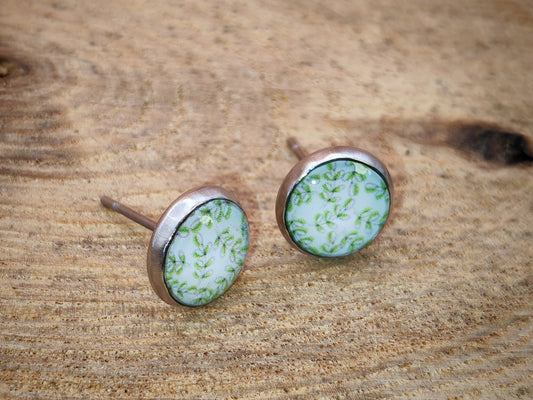 Clous cabochon de 8 mm – Feuillage délicat