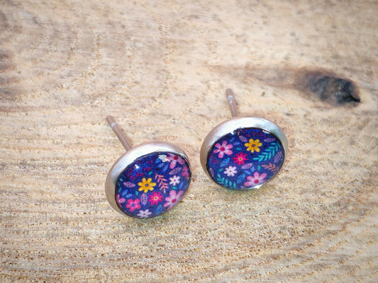 Clous cabochon de 8 mm – Prairie fleurie