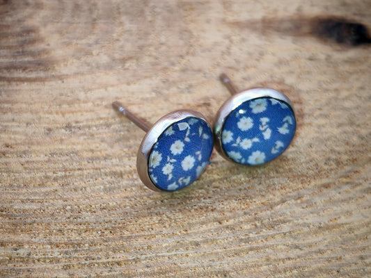 Clous cabochon de 8 mm – Fleurs de porcelaine