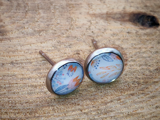 Clous cabochon de 8 mm – Feuilles d’automne