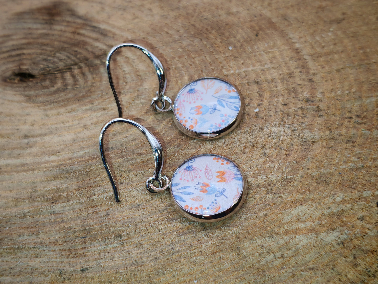 Boucles d’oreilles – Jardin pastel en fleurs légères