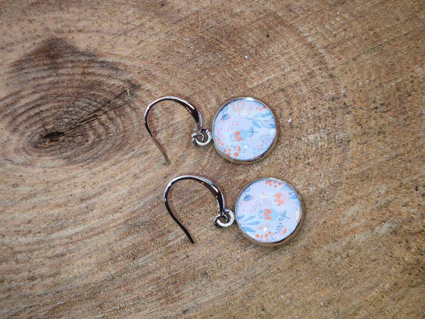 Boucles d’oreilles – Jardin pastel en fleurs légères