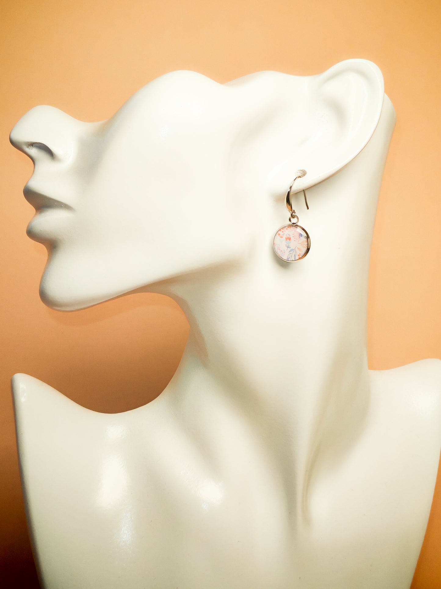 Boucles d’oreilles – Jardin pastel en fleurs légères