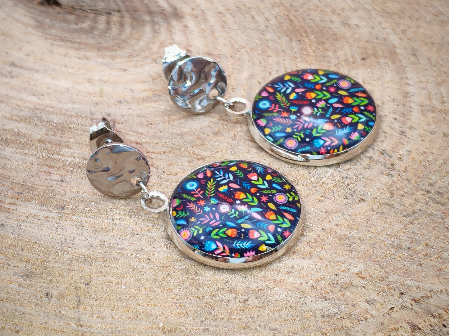 Boucles d’oreilles – Jardin nocturne