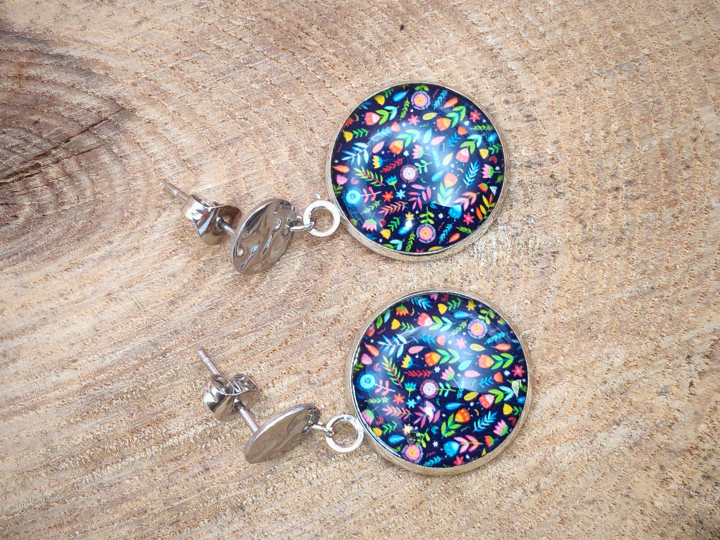 Boucles d’oreilles – Jardin nocturne
