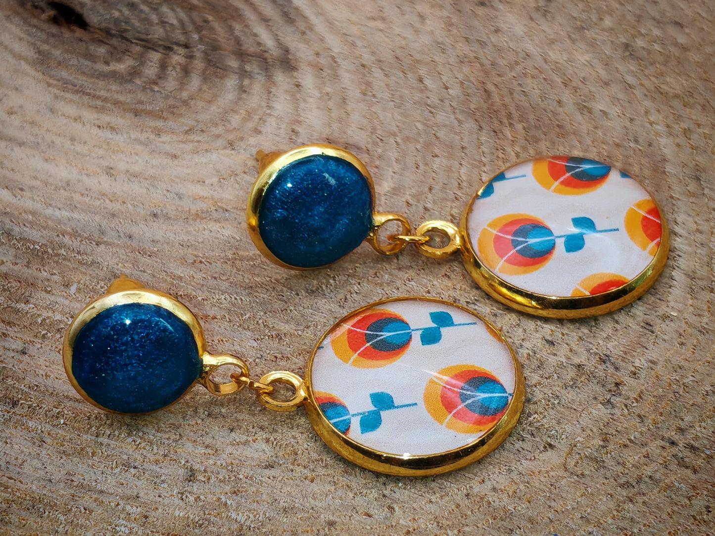 Boucles d’oreilles – Fleurs solaires