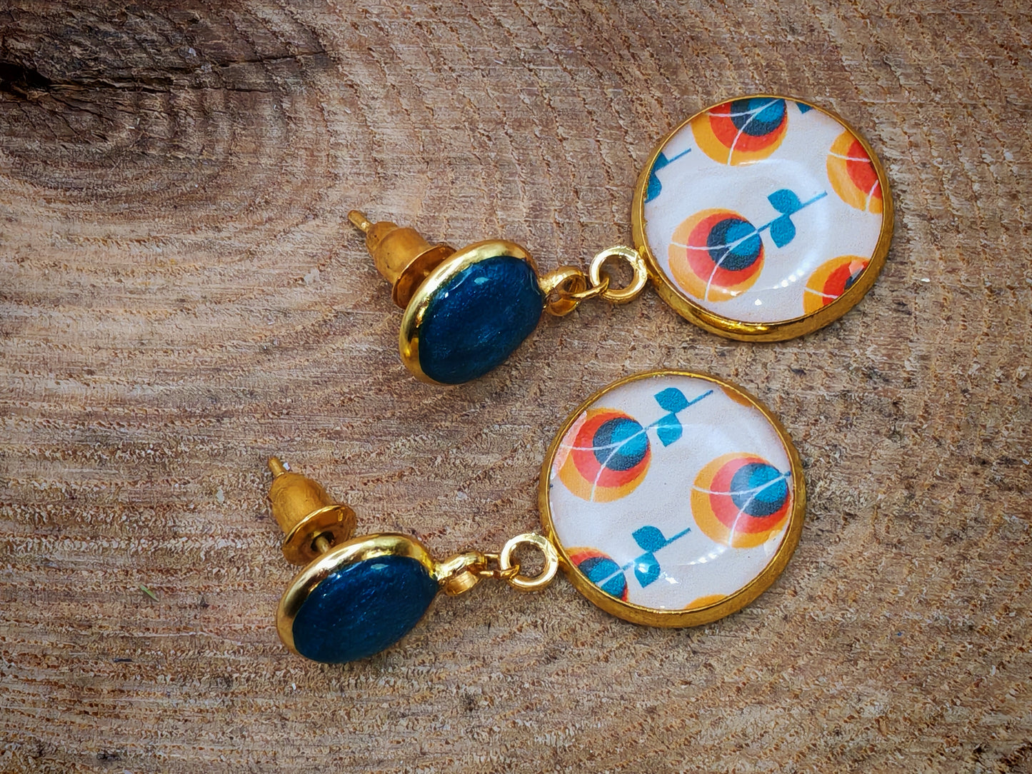 Boucles d’oreilles – Fleurs solaires