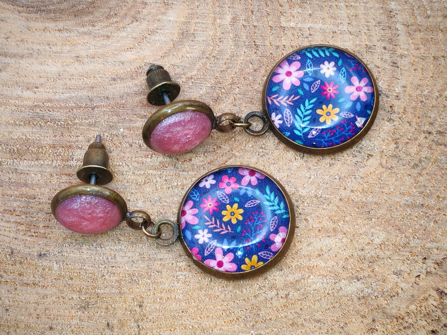 Boucles d’oreilles – Bouquet sous la lune