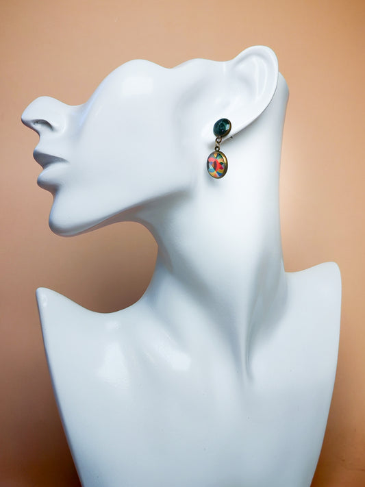 Boucles d’oreilles – Éclats multicolores