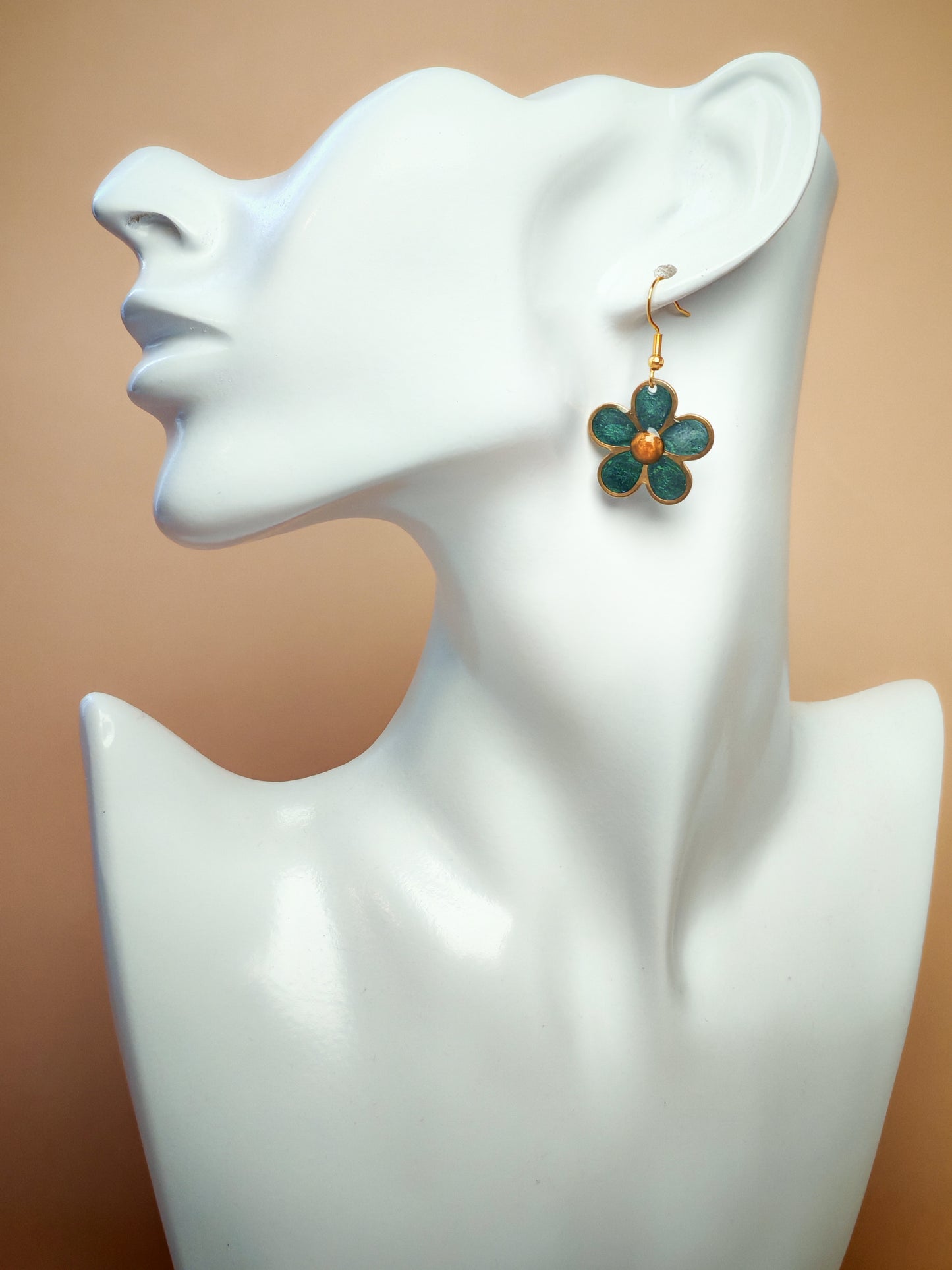 Boucles d’oreilles – Fleurs pigmentées