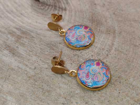 Boucles d’oreilles – Arabesques dorées