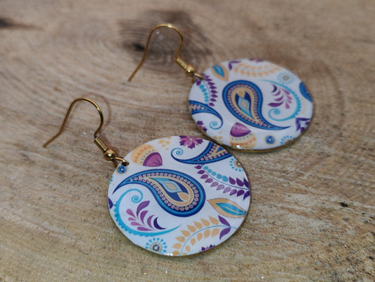 Boucles d’oreilles – Paisley délicat