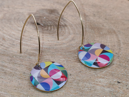 Boucles d’oreilles – Géométrie solaire