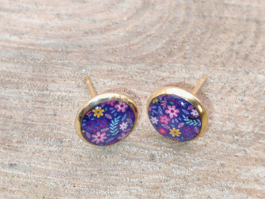 Clous cabochon de 8 mm – Prairie nocturne