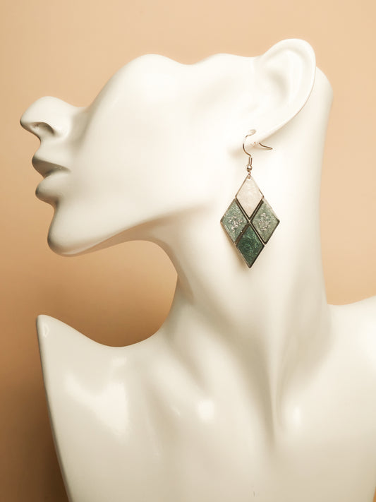 Boucles d’oreilles – Reflets géométriques