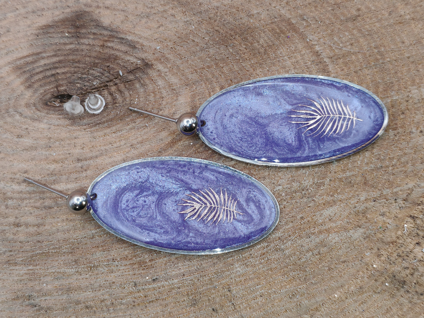 Boucles d’oreilles – Lilas enchanté