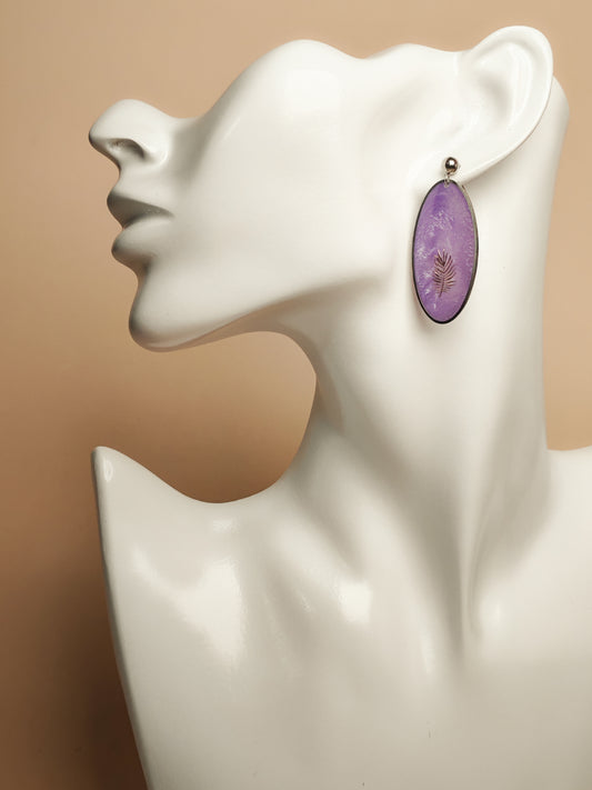 Boucles d’oreilles – Lilas enchanté