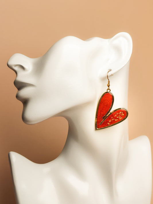 Boucles d’oreilles – Rouge incandescent