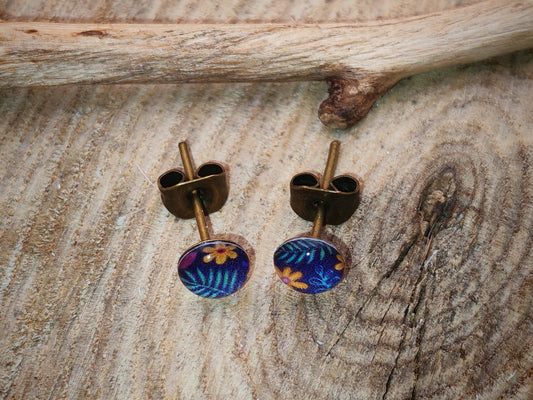 Clous d’oreilles – Jardin tropical nocturne