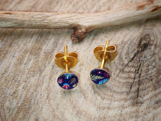 Clous d’oreilles – Jungle nocturne lumineuse