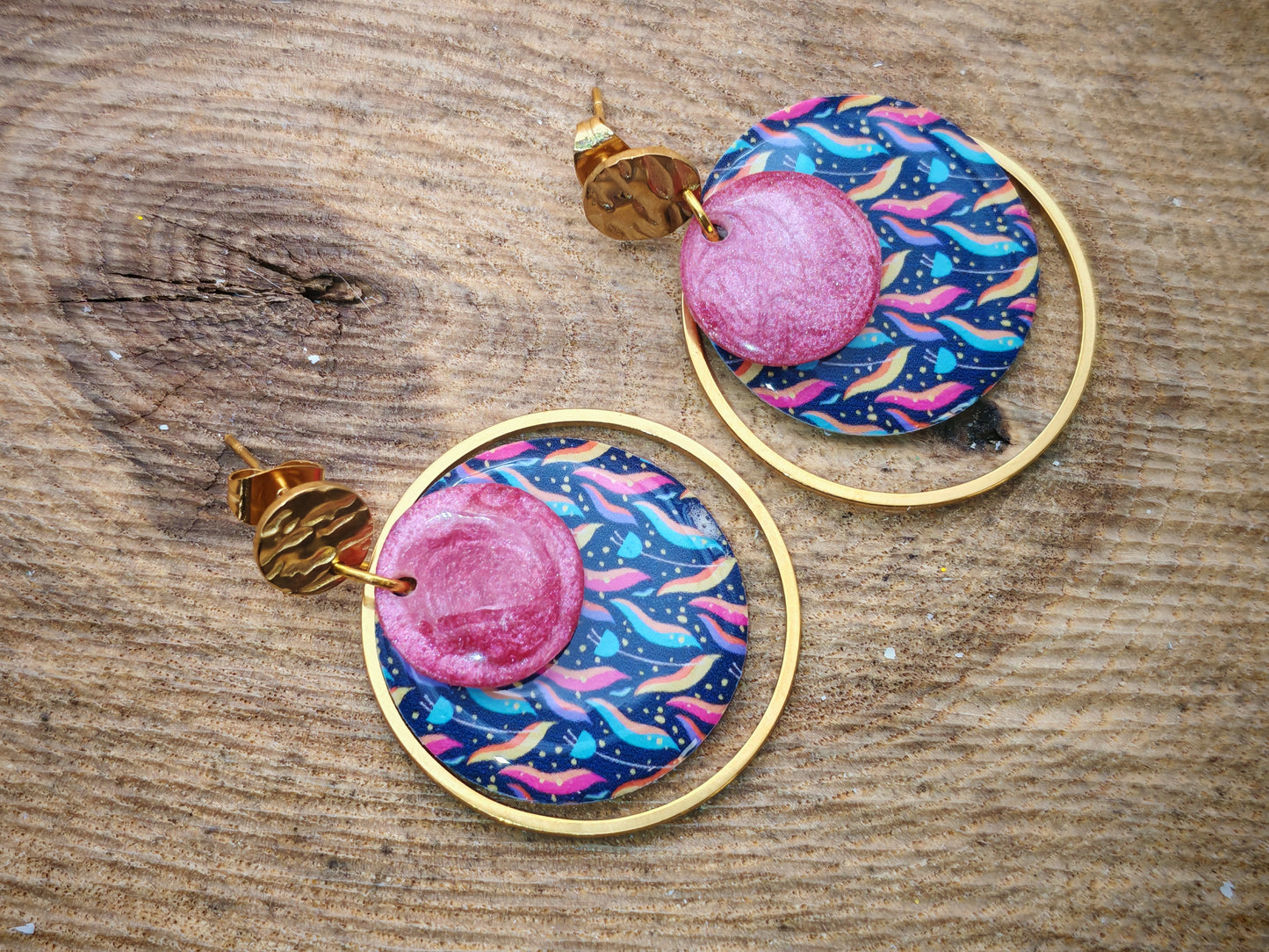 Boucles d’oreilles – Vagues bohèmes au crépuscule