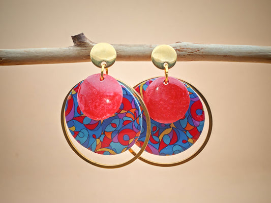 Boucles d’oreilles – Arabesques éclatantes