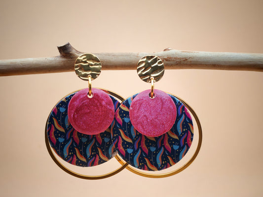 Boucles d’oreilles – Vagues bohèmes au crépuscule