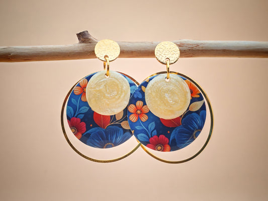 Boucles d’oreilles – Jardin nocturne lumineux