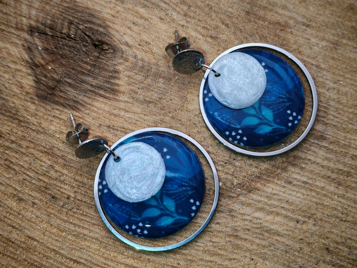Boucles d’oreilles – Nuit givrée