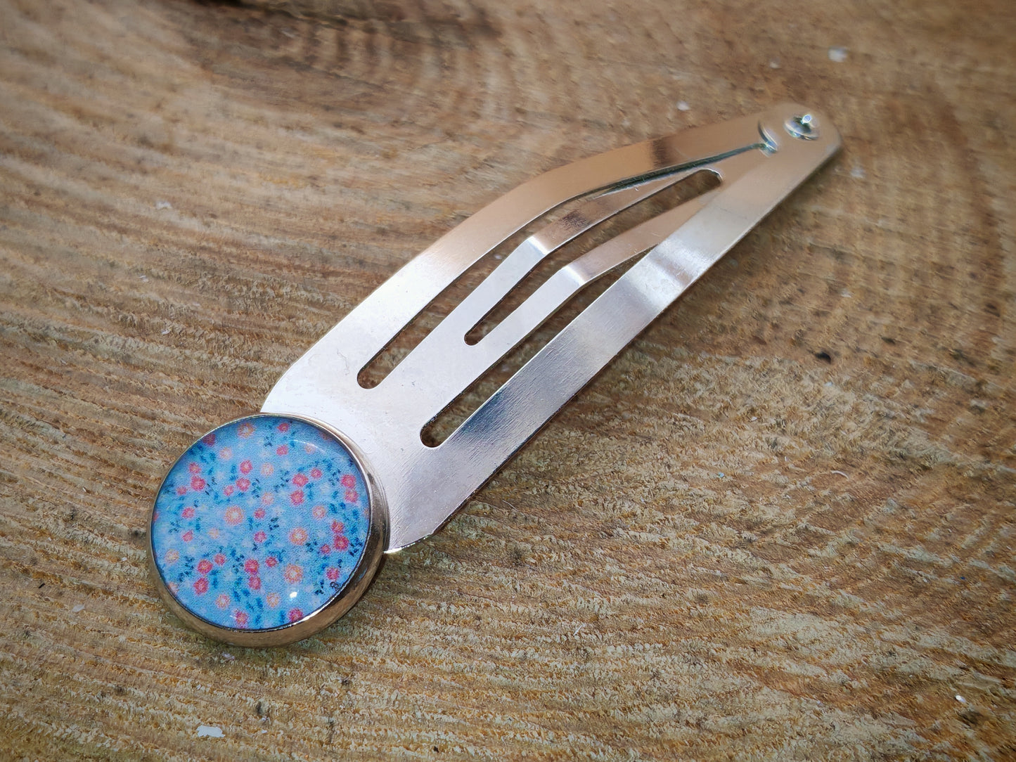 Barrette – Nuée de fleurs pastel