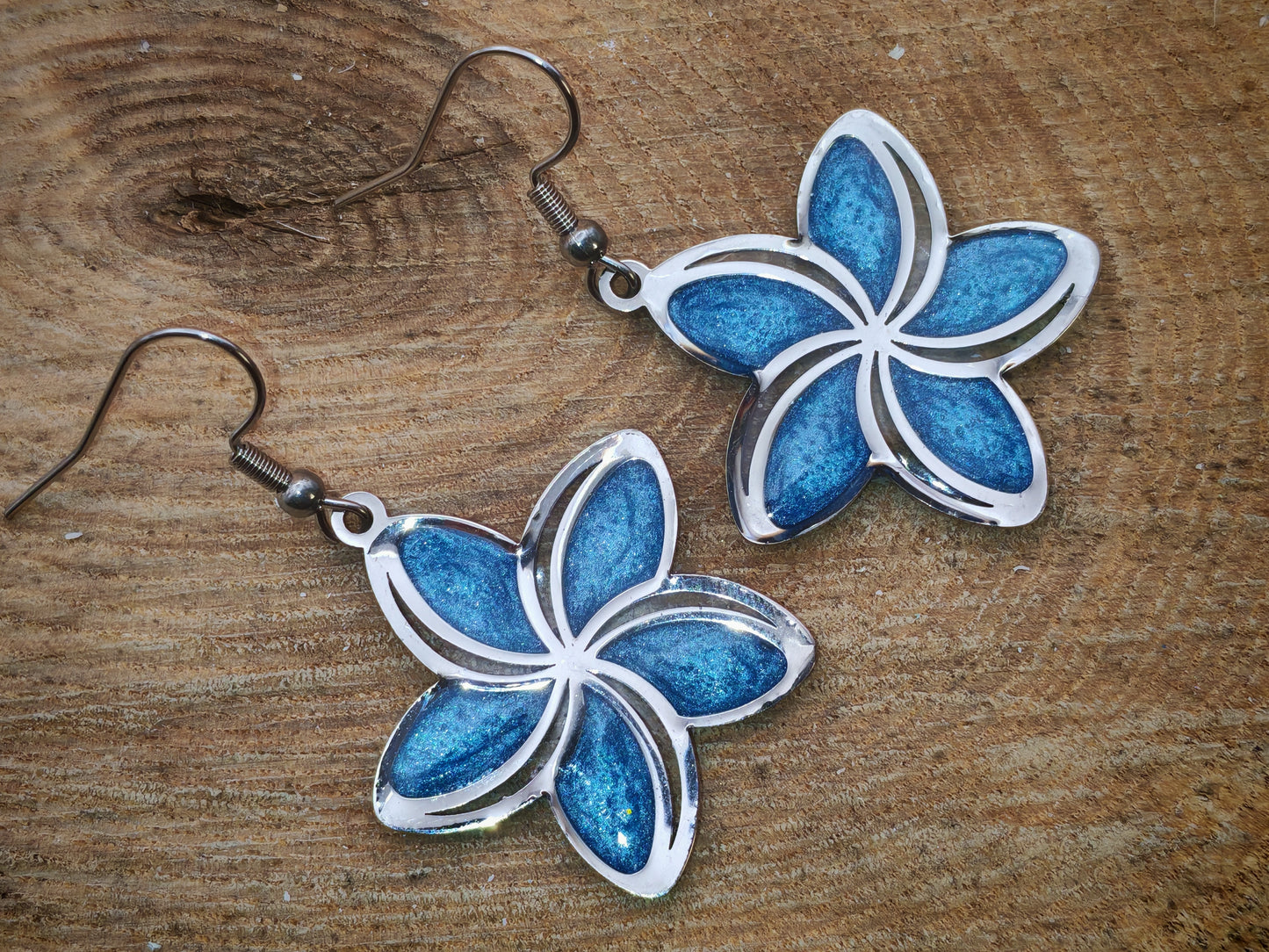 Boucles d’oreilles – Nébuleuse azurée