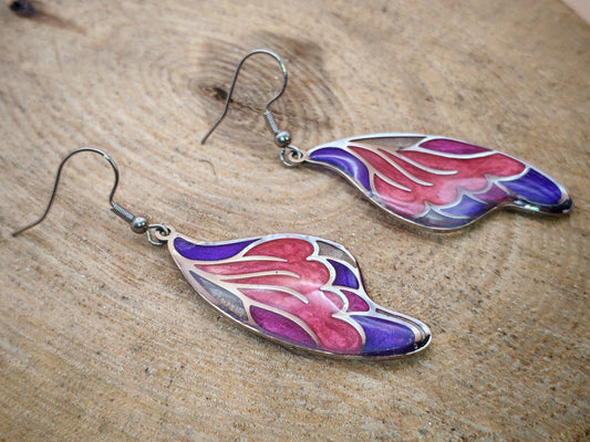Boucles d’oreilles – Ailes de Pivoine