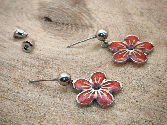 Boucles d'oreilles – Fleurs de velours