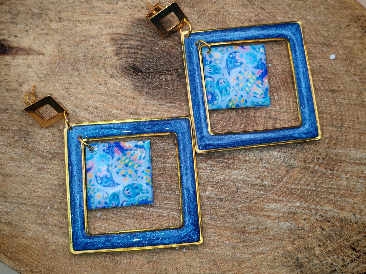 Boucles d’oreilles – Lagon Enchanté