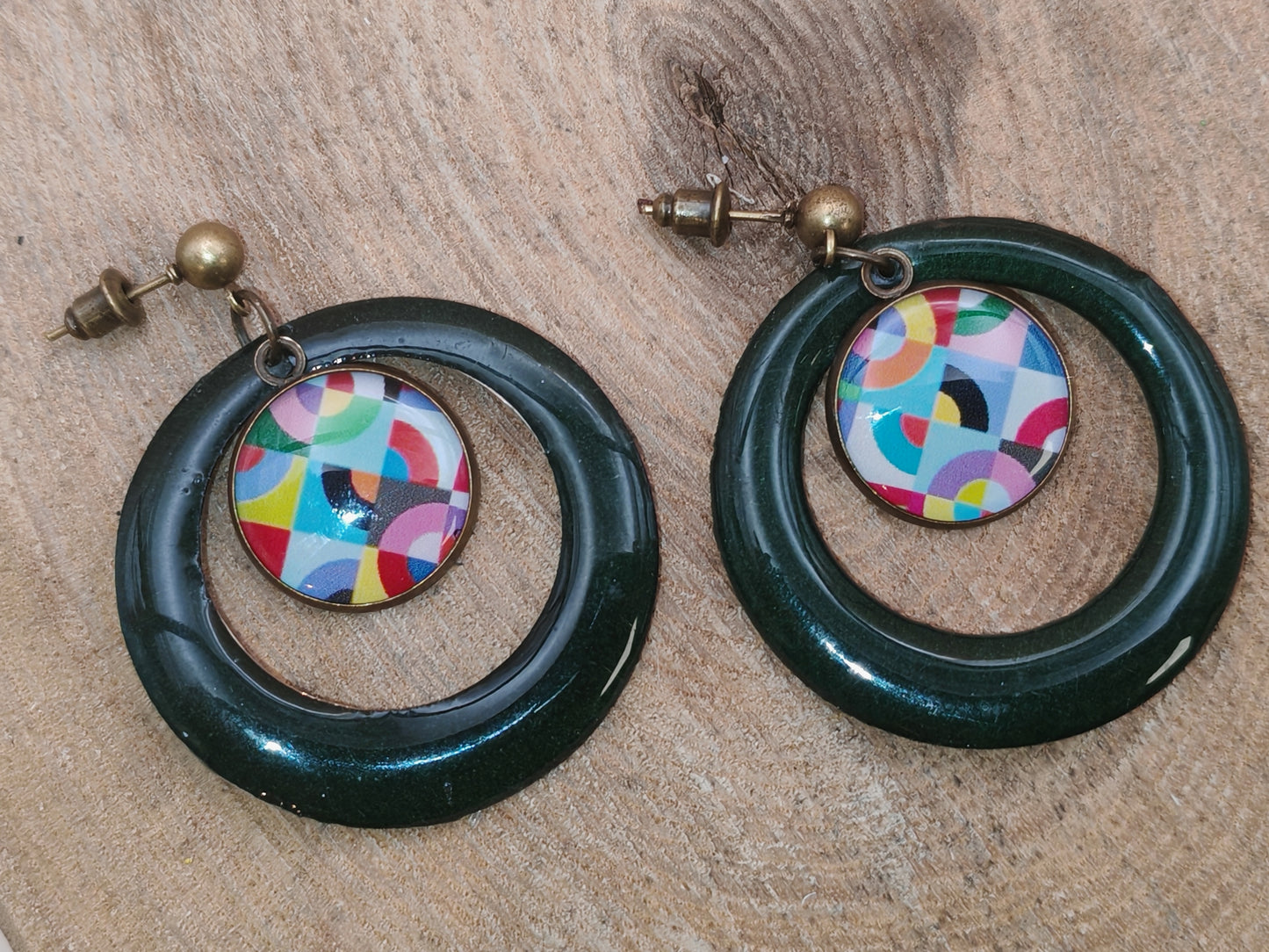 Boucles d’oreilles – Cercles en fête