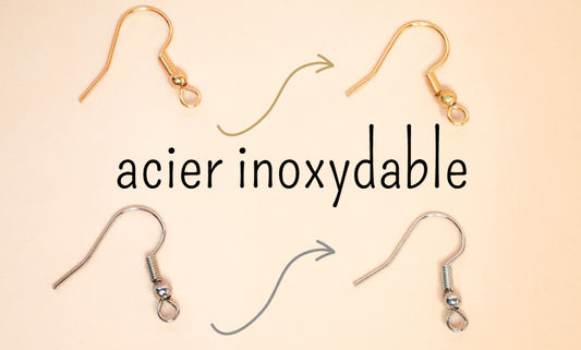 ✨ Nouveauté : mes accroches de boucles d’oreilles pendantes passent à l’acier inoxydable