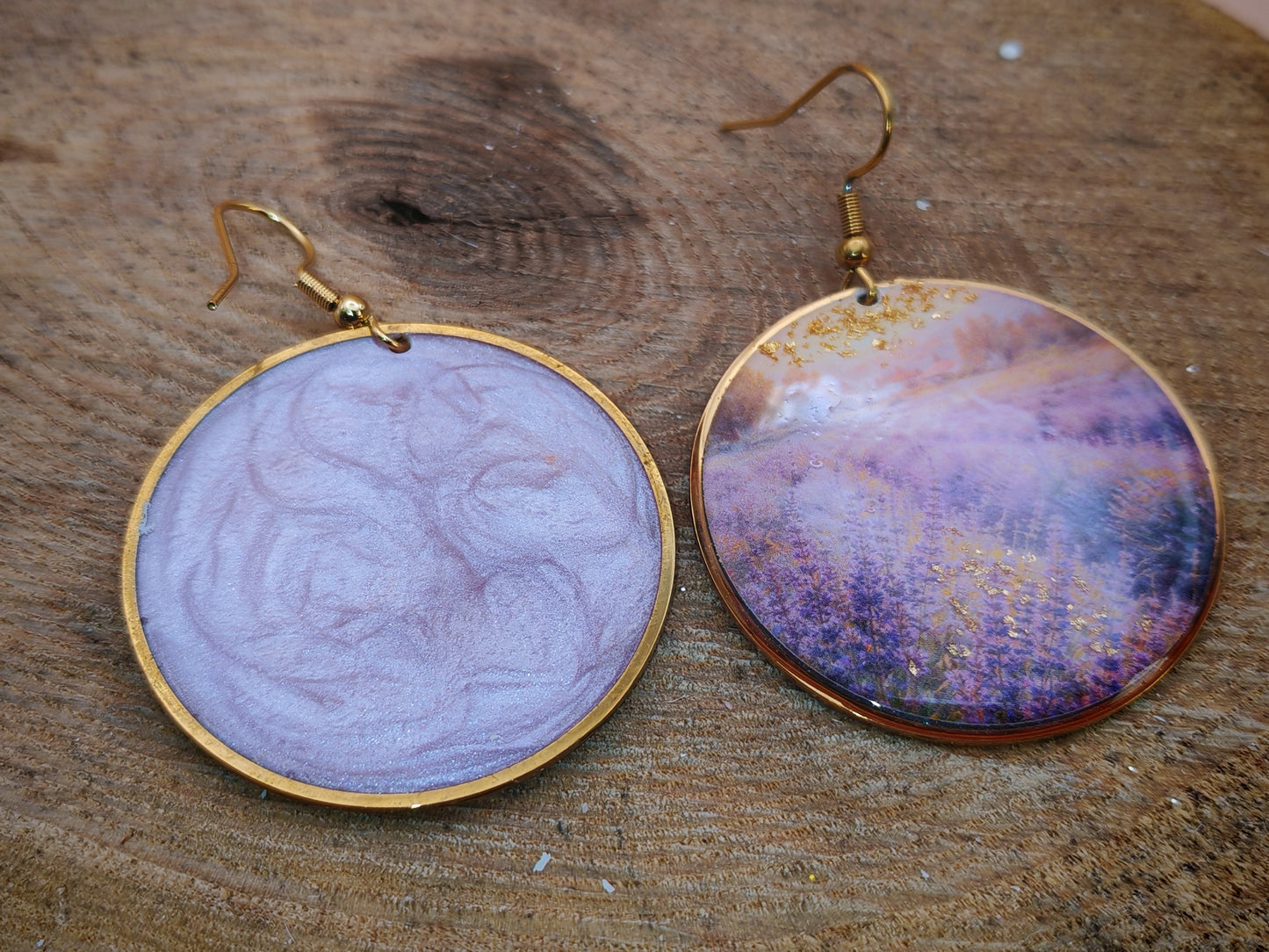 Boucles d’oreilles Monet – Champs de Lavande